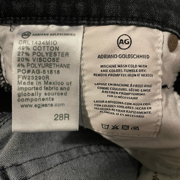 Ag Adriano Goldschmied Contour 360 Prima Cigarette Leg Jean size 28R - Picture 7 of 7